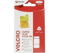 Velcro Marque Pastilles Ovales Adhésives Très Fines Auto-Agrippantes À Double Face Avec Crochets Et Boucles Pré-Coupées Et Parfaites Pour La Décoration De La Pièce Et La Maison, Blanc, 35Mm Lot De 18