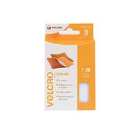 Velcro Marque, Ruban Adhésif À Coudre Auto-Agrippant Pour Tissu, À Crochets Et Boucles, Qui Se Coupe À La Longueur Désirée & Parfait Pour Les Activités De Couture, Blanc, 20 Mm X 1 M