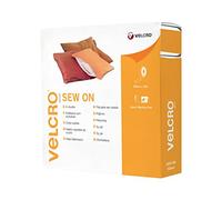 Velcro Marque, Ruban Adhésif À Coudre Auto-Agrippant Pour Tissu, À Crochets Et Boucles, Qui Se Coupe À La Longueur Désirée & Parfait Pour Les Activités De Couture, , Blanc 50 Mm X 10 M