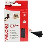 Velcro Marque, Ruban Adhésif Auto-Agrippant À Crochets Et Boucles, Qui Se Coupe À La Longueur Désirée & Parfait Pour La Décoration De Pièce, Maison, Bureau, Dans Le Garage, Noir 20 Mm X 1 M