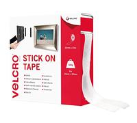 VELCRO® Bande Velcro Adhésif, Crochet & Boucle 20mm x 25m Blanc