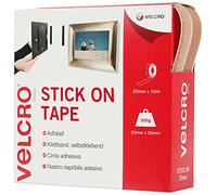 VELCRO® VEL-EC60221 Bande auto-agrippante à coller partie velours et partie agrippante (L x l) 10000 mm x 20 mm beige 10 m