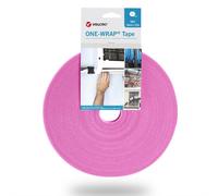 VELCRO® One Wrap® ruban 13 mm de large, rose, 25 m