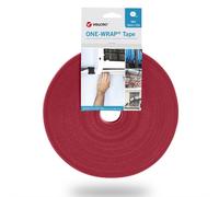 VELCRO® One Wrap® ruban 13 mm de large, rouge, 25 m