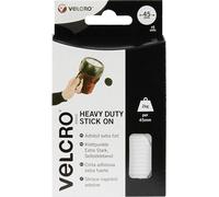 VELCRO® VEL-EC60249 Pastilles rondes auto-agrippantes à coller partie velours et partie agrippante, extra-fort (Ø) 45 mm blanc 6 paire(s)