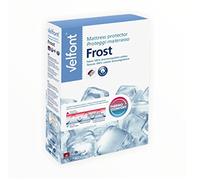 Velfont Frost Protège-matelas avec coins 1 place 90 x 190/200 thermorégulateur 100 % coton Outlast, blanc, 1 place 90 x 190 - 200
