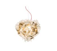 SLAMP Veli Aurea Suspension Grand Blanc/Or Avec Câble Rouge