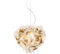 SLAMP Veli Aurea Suspension Grand Blanc/Or Avec Câble Transparent