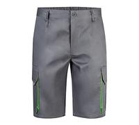 VELILLA 103007 Bermuda Bicolor Multipoches, Gris et Vert Citron Taille 52