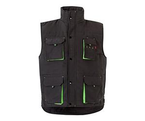 Velilla 105515 Gilet rembourré sans manches, noir et vert, taille 2XL