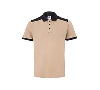 VELILLA 105519S Polo extensible bicolore manches courtes, beige sable et noir, taille 3XL, Beige sable et noir, 3XL