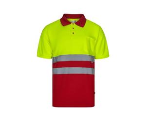 VELILLA 173 20/12 L Polo Bicolore Haute visibilité Jaune Fluo Taille L