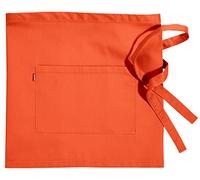 VELILLA 404201 Tablier court avec poche, orange fluo, taille unique