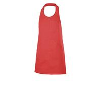 Velilla 404212 - Tablier salopette boutonnée courte, couleur rouge corail, taille unique