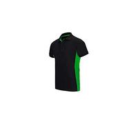 VELILLA - Polo bicolore manches courtes 60% coton 40% polyester 180 gr/m2 - Noir/Citron Vert - 105504