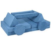 Velinda Canapé de Jeu Canapé Modulaire Meubles de Jeu Canapé pour Enfants Modulaire Meubles Familiaux Ensemble de Blocs de Construction (Color : Dark Blue (Cord))