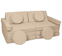 Velinda Canapé Sofa modulaire Multifonctionnel Blocs en Mousse Voiture avec Volant (Couleur: Cappuccino)