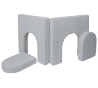 Velinda Module complémentaire pour canapé modulable en Mousse - Gris (matelassé)