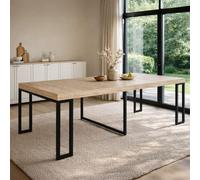 Vella table console extensible 8-10 personnes effet bois 235cm