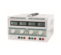 Velleman Alimentation de Laboratoire, réglable, 2 x 0-30 VCC/0-3 A, + 5 VCC Fixe/3 A, limitation de Courant, Protection Contre Les Courts-Circuits, 4 afficheurs LCD, Gris