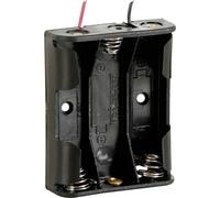 Velleman BH331A Support de pile 3x LR6 (AA) raccordement par fils (L x l x H) 58 x 48 x 17 mm