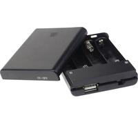 Velleman BH341USB Boîte de piles 4x LR6 (AA) (L x l x H) 60 x 20 x 80 mm