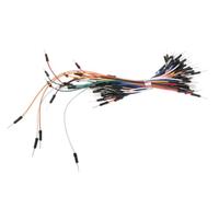 Velleman Câbles de raccordement, 1 broche, mâle à mâle, 22 AWG, ensemble de 65 pièces, cuivre, multicolore