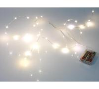 Velleman Guirlande à LED XML19 20 LEDs Blanc chaud sur piles