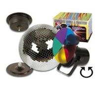 Velleman - Kit Lumière Disco - Projecteur Par36, Disque de 5 Couleurs, Boule à Facettes Ø 20cm avec Moteur