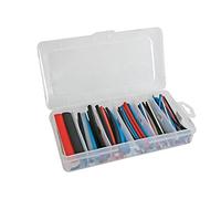 Velleman Lot de Gaines THERMORÉTRACTABLES - Multicolore 10cm - 170 pcs - dans Coffret DE Rangement
