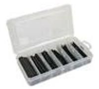 Velleman - Lot de gaines thermoretractables - noir avec colle 10cm - 85 pcs - dans coffret G