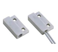 Velleman Mini Contact magnétique avec Interrupteur à Lame, NC, pour Installation dans Les Cadres de fenêtres et/ou de Portes, Connexion par Fil, Blanc