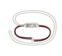 Velleman Mini variateur LED pour bandes LED monochromes, allume et éteint l'éclairage LED, variateur de lampes LED, contrôlé par un seul bouton poussoir, pour Niko Bticino, max. 5 A, 12 V / 24 V