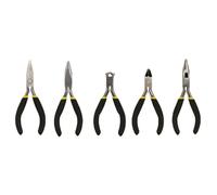 Toolland Ensemble de pinces miniatures, 5 pièces, pour un travail fin et précis