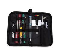 Velleman Trousse à outils, pour le bricoleur, 11 pièces, non magnétique, avec étui, noir