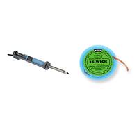 Velleman VTDESOL3 Pompe à dessouder avec ampoule à dessouder 230 V/30 W & Spirig WICK2.2-1.5 3S-Wick Bobine de tresse à dessouder antistatique 2,2 mm x 1,5 m