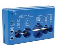 Velleman Testeur d'ampoules, testeur de lampe, testeur de tension et puissance avec indicateur LED et bip sonore, pour culots G13, Ba15d, G5, G4, GU5.3, GY6.35, E27, E14, E10