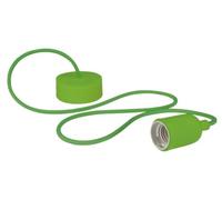 Vellight Suspension en silicone avec cordon textile, 100 cm, réglable en hauteur, E27, vert