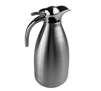 VELLUSTRA Isotherme en Acier Inoxydable, 2L Vide Isolation Thermique 24 heures, 14cm de Diamètre, 29cm de Hauteur, Carafe D'eau Isolée Sous Vide Carafe Thermique Pour Le Thé, L'Eau, Le Café