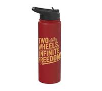 Vélo à deux roues Infinite Freedom Cycliste Stainless Steel Insulated Water Bottle