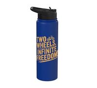 Vélo à deux roues Infinite Freedom Cycliste Stainless Steel Insulated Water Bottle