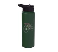 Vélo de gravel chargé pour bikepacking avec sacoche de cadre Stainless Steel Insulated Water Bottle