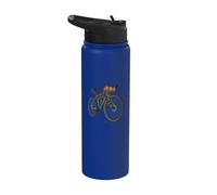 Vélo de gravel vert prêt pour des aventures de bikepacking Stainless Steel Insulated Water Bottle