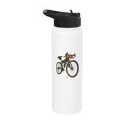 Vélo de gravel vert prêt pour des aventures de bikepacking Stainless Steel Insulated Water Bottle