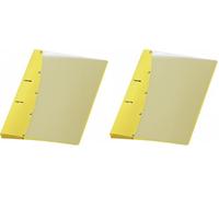 VELOFLEX 1141410 - Classeur à anneaux Diamond, classeur à anneaux, classeur, DIN A4, mécanisme à 2 anneaux, 20 mm, PP-plastique, jaune, 1 pièce (Lot de 2)