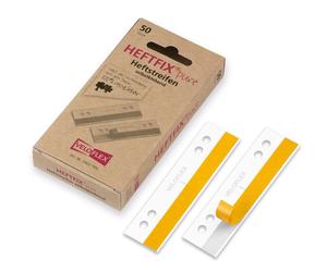 Veloflex® 2002 500 Bande d'agrafes HEFTFIX® - adhésif, PVC, 105 mm, blanc, 50 pièces
