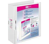 VELOFLEX 4139196 10 VELOFLEX Präsentationsringbücher 4-Ringe weiß 7,0 cm DIN A4