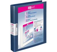 VELOFLEX 4143156 10 VELOFLEX Präsentationsringbücher 4-Ringe blau 4,0 cm DIN A4