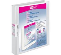VELOFLEX 4144196 Classeur de présentation à 10 anneaux 4 anneaux blanc 2,0 cm DIN A4