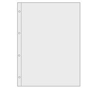 Veloflex 4346001 Lot de 100 pochettes de protection en PVC rigide indélébile sans plastifiants Format A4